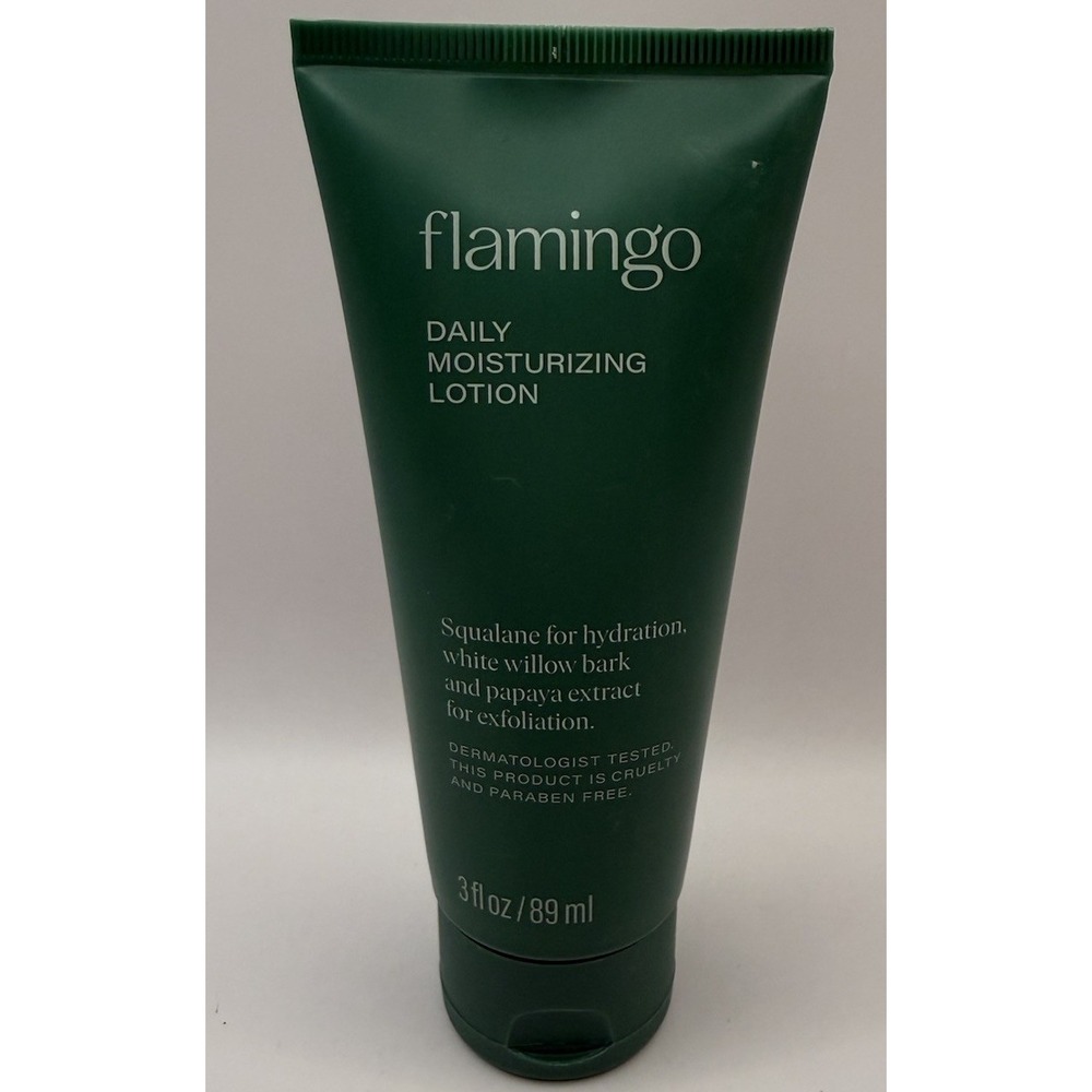 Flamingo DAILY MOISTURIZING LOTION 10oz Squalane Willow Bark ~New Look SEALED